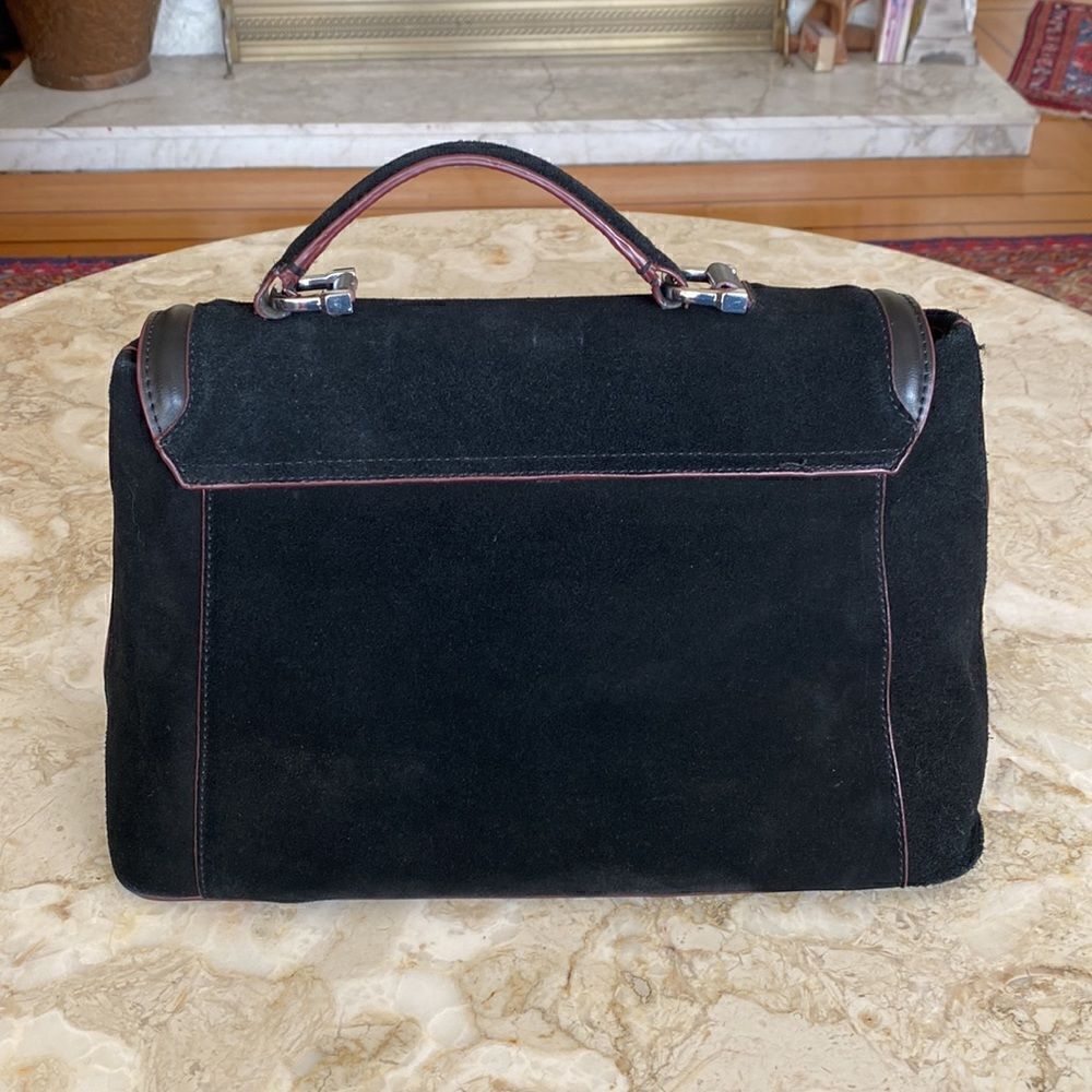 Zara Basic Collection Suede Satchel Bag - Picture 4 of 12